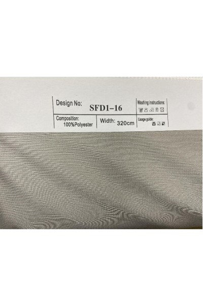 SFD1-16   銀白色   width：320cm    100%polyester 正面照